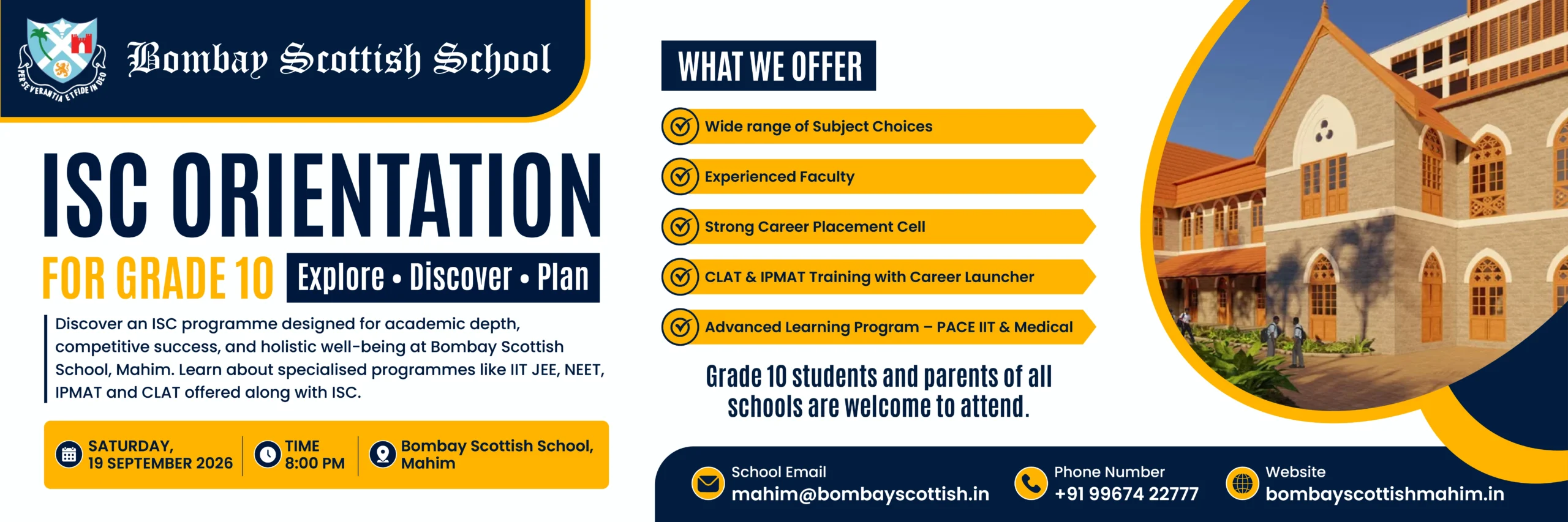 Bombay Scottish ISC Orientation 